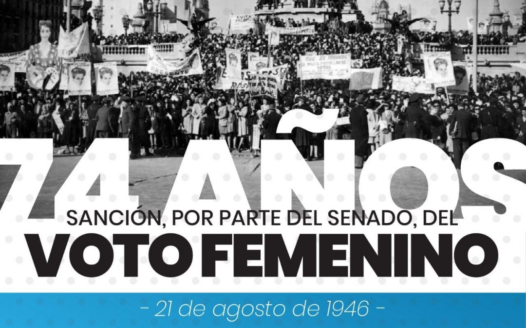 a 74 años de la sanción por parte del Senado del Voto Femenino