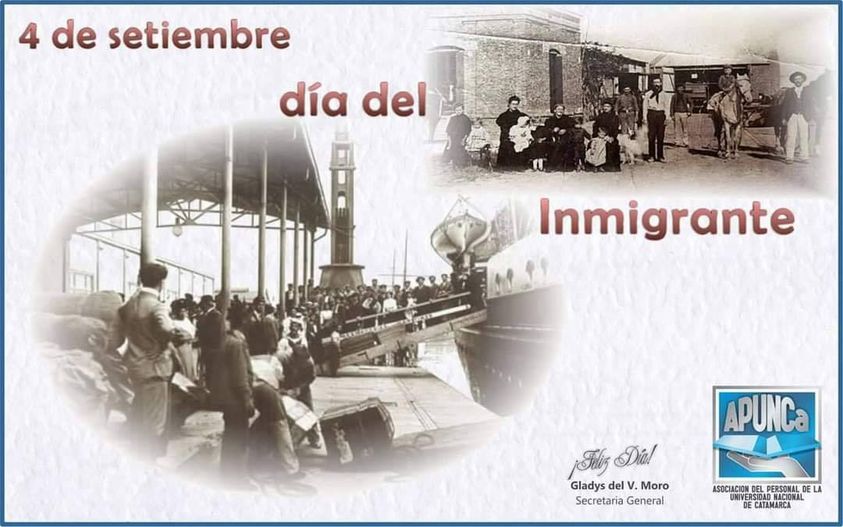 DÍA DEL INMIGRANTE  FELIZ DÍA A NUESTROS FAMILIARES Y AMIGOS, QUE LLEGARON A ENGRANDECER NUESTRO QUERIDO PAÍS!!!