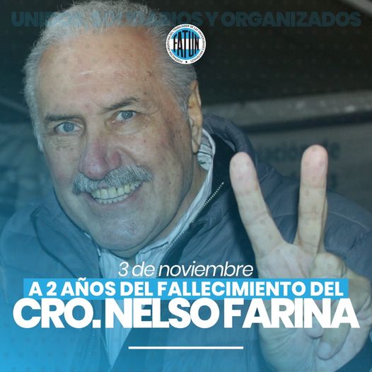 CRO. NELSO FARINA, SIEMPRE PRESENTE.